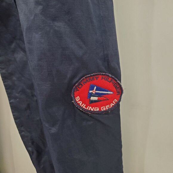 Tommy Hilfiger Sailing Windbreaker Nylon Track Pants Men Size Medium VINTAGE - Picture 4 of 15